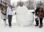 I Региональный конкурс ледово-снежных скульптур «В царстве Снежной Королевы» прошел в Кузоватовском районе